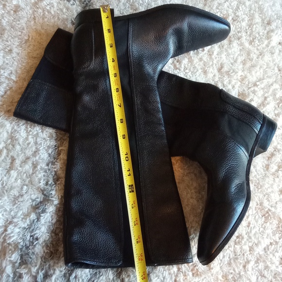 Black Leather Knee-High Boots 9m - Picture 8 of 12